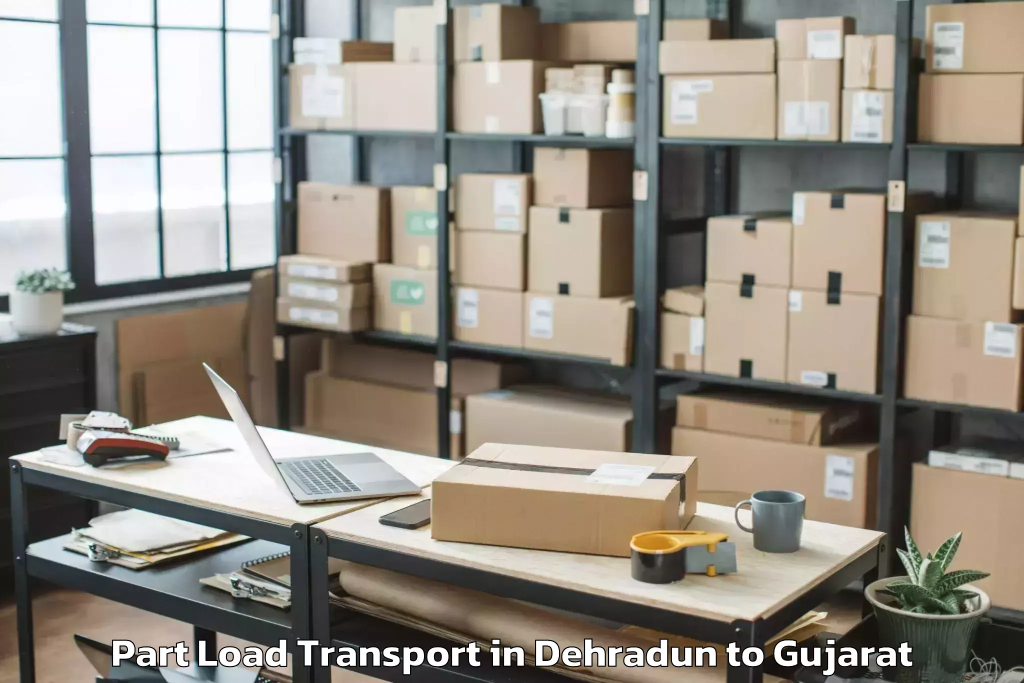 Book Your Dehradun to Rajpipla Part Load Transport Today